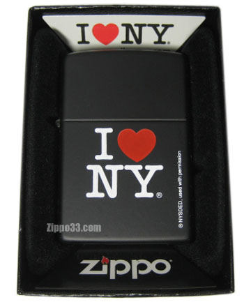 Zippo I LOVE NY Black Matte