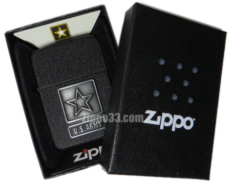 US Army Pewter Emblem Zippo33.com